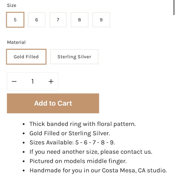 Gold filled ring - Picture 5 of 7